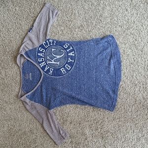 Kansas City Royals Baseball 1/2 Sleeve T-Shirt
